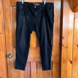 Melissa McCarthy Seven Black Denim Leggings Size 20W
